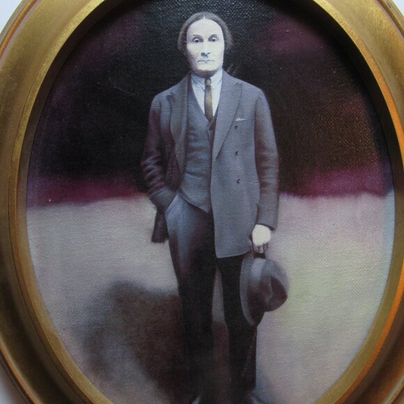 "The Parisian Waiting For God" by Rochelle Phister Framed Giclee Print, 10 x 12" - Picture 2 of 9